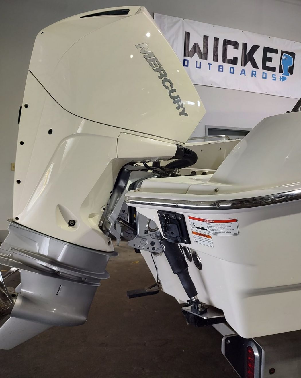 Custom Painted Mercury 225HP Outboards