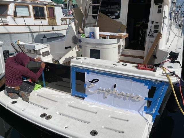 Light Up Boat Name St. Pete FL