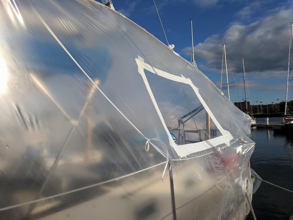 Boat Shrink Wrap Boston Harbor