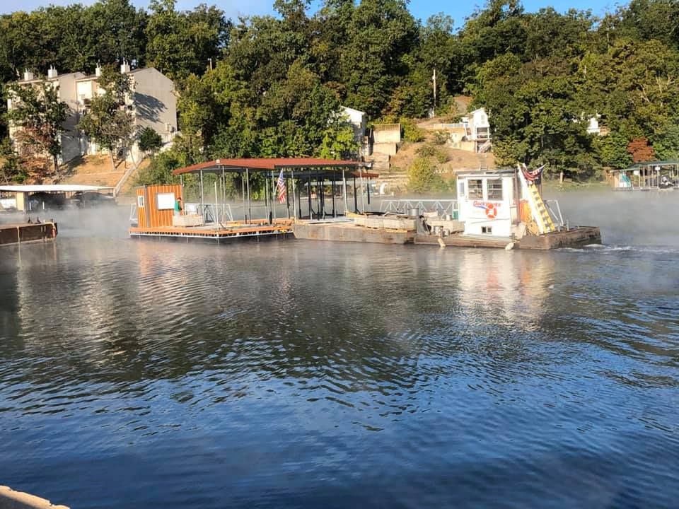 2 Slip Boat Dock with Custom Copper Shed