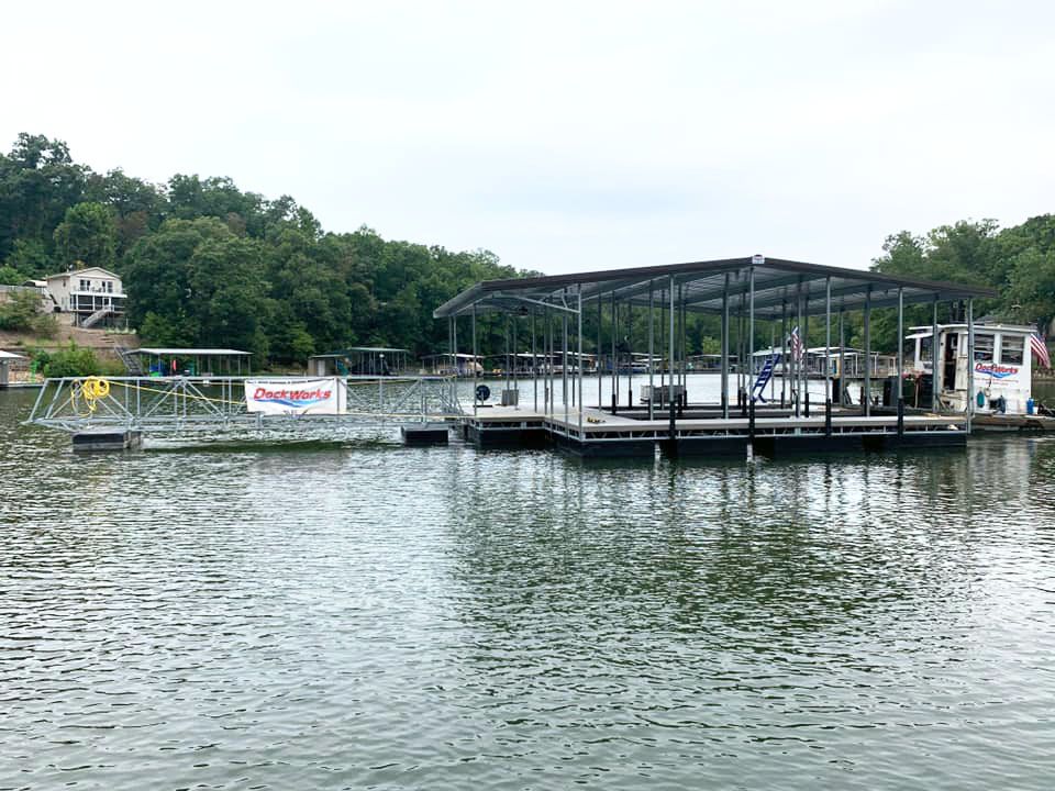 Simple 2 Slip Boat Dock