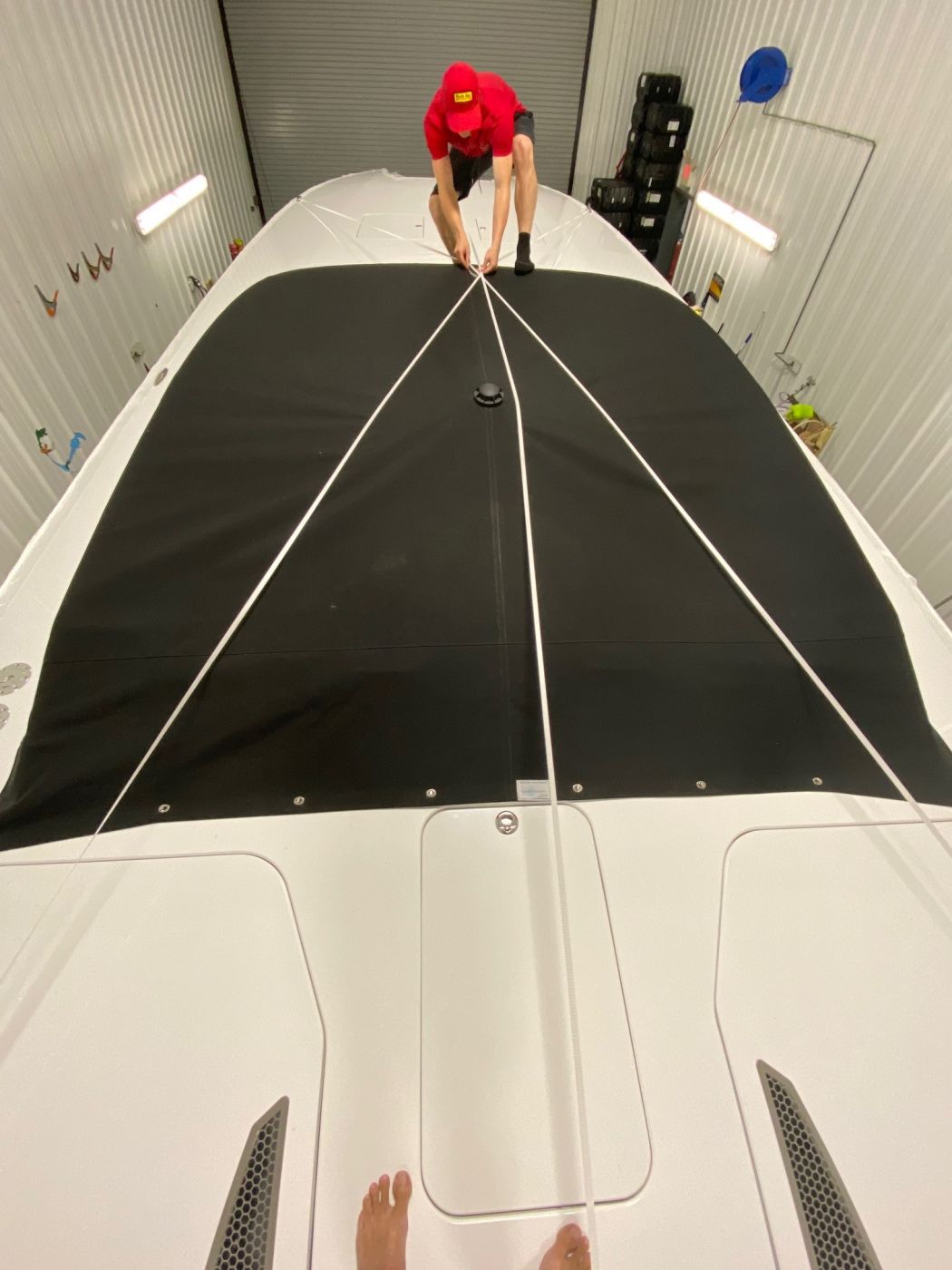 Skater Catamaran Shrink Wrap for Transport