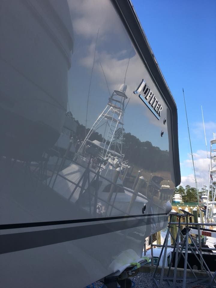 Jupiter Sportfish Boat Oxidation Removal