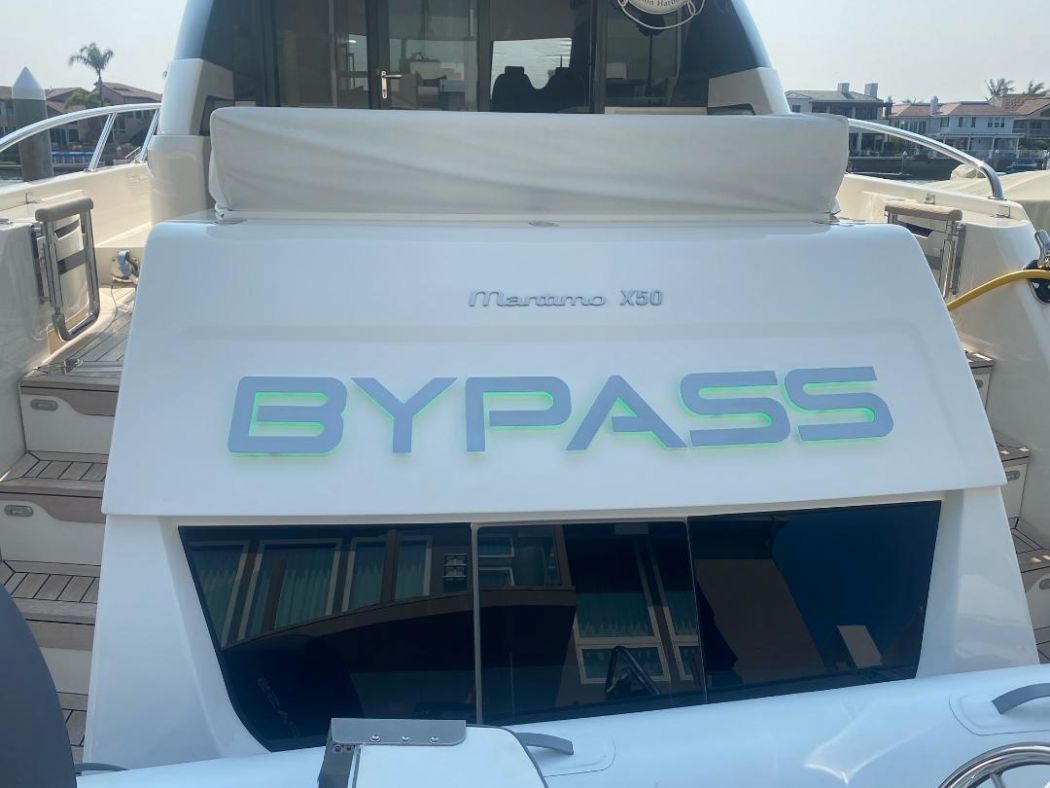 Light Up Boat Name St. Pete FL