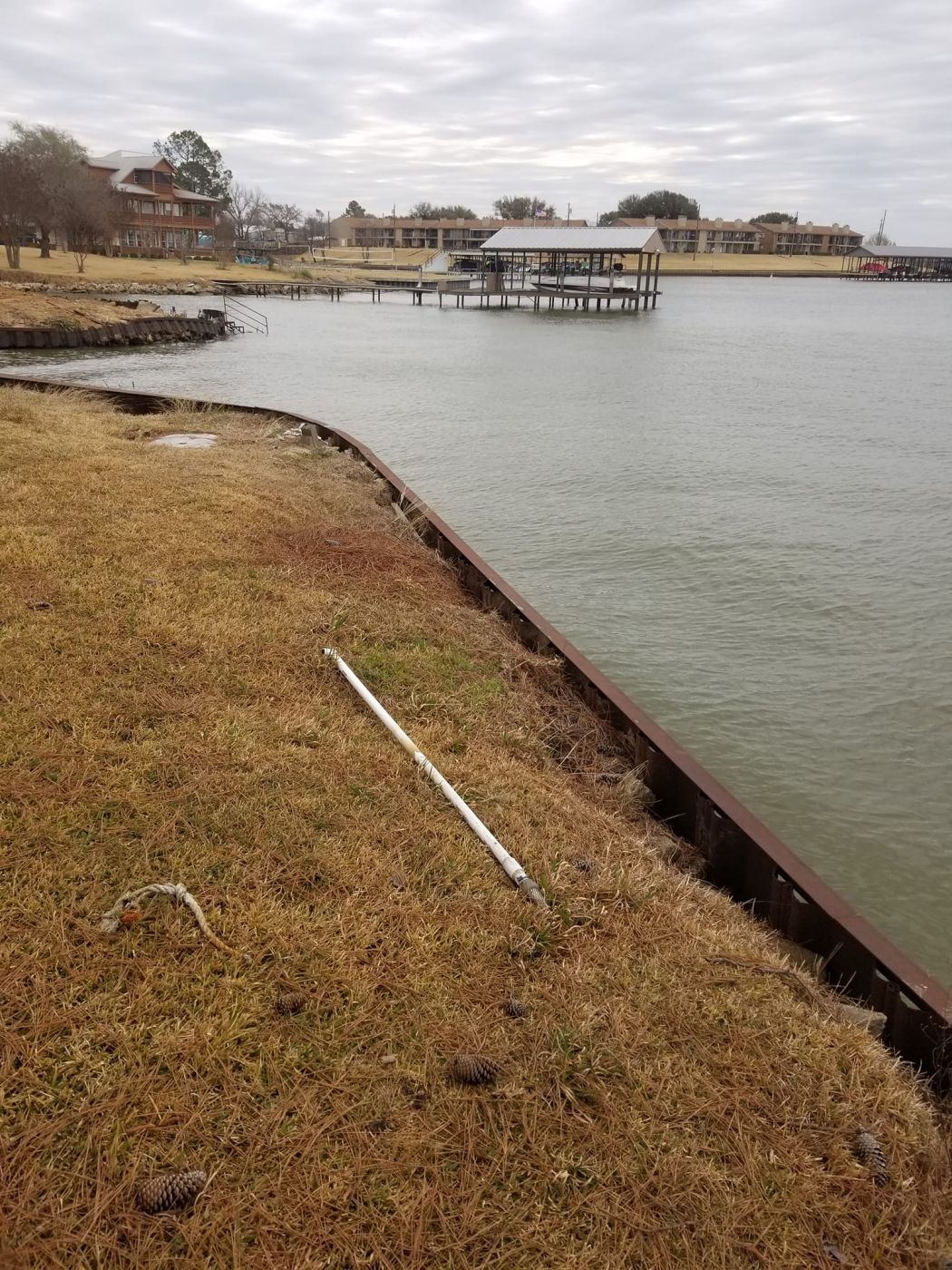 Seawall Construction Cedar Creek Lake