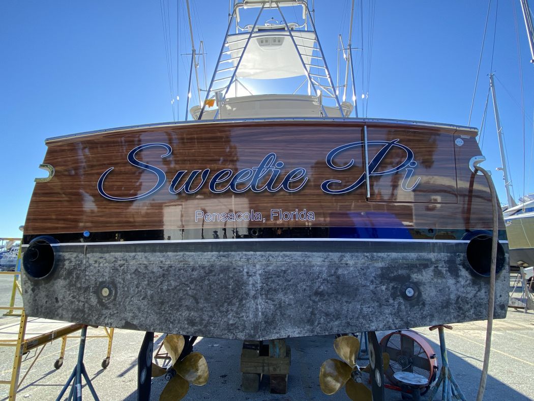 52' Buddy Davis Hull Ceramic Detail with CYA Ceramic 5 Year Coating