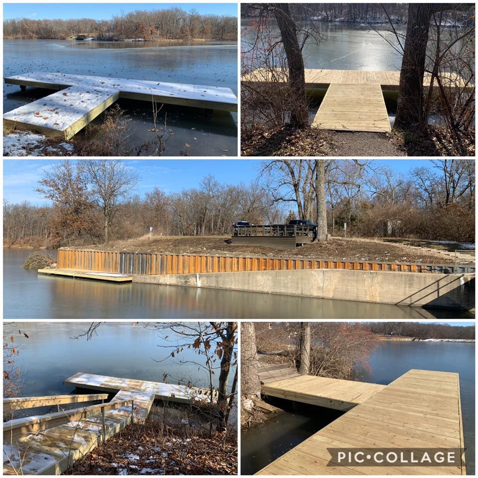 Weldon Springs State Park - Dock & Seawall project