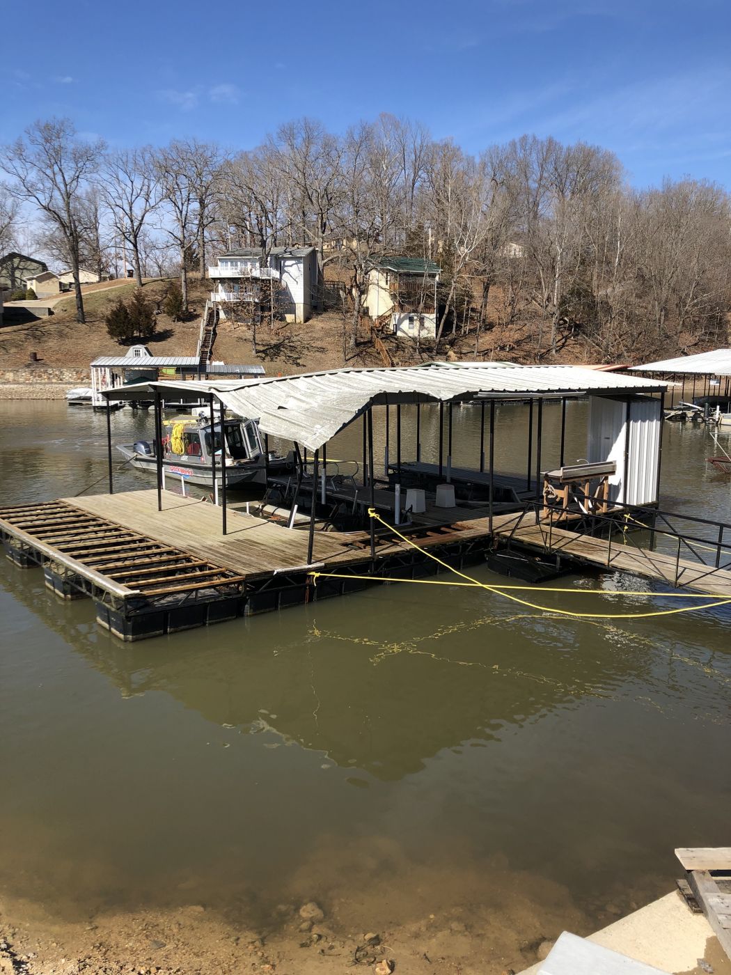 2 Slip Boat Dock Rebuild with Dock Accessories