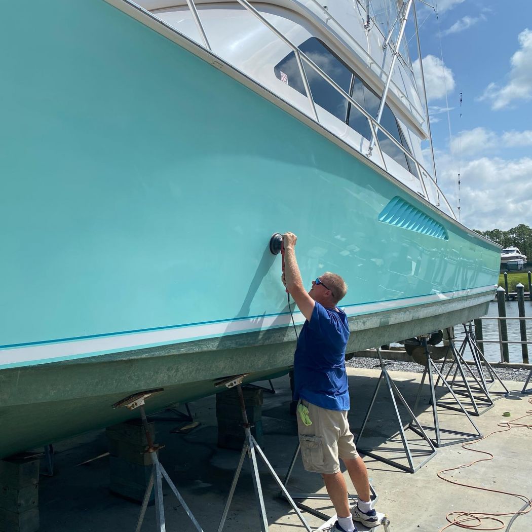 56 Viking Sportfish Yacht Polish And Wax