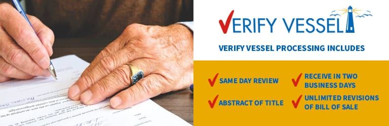 Vessel Bill of Sale in Just 2 Business Days