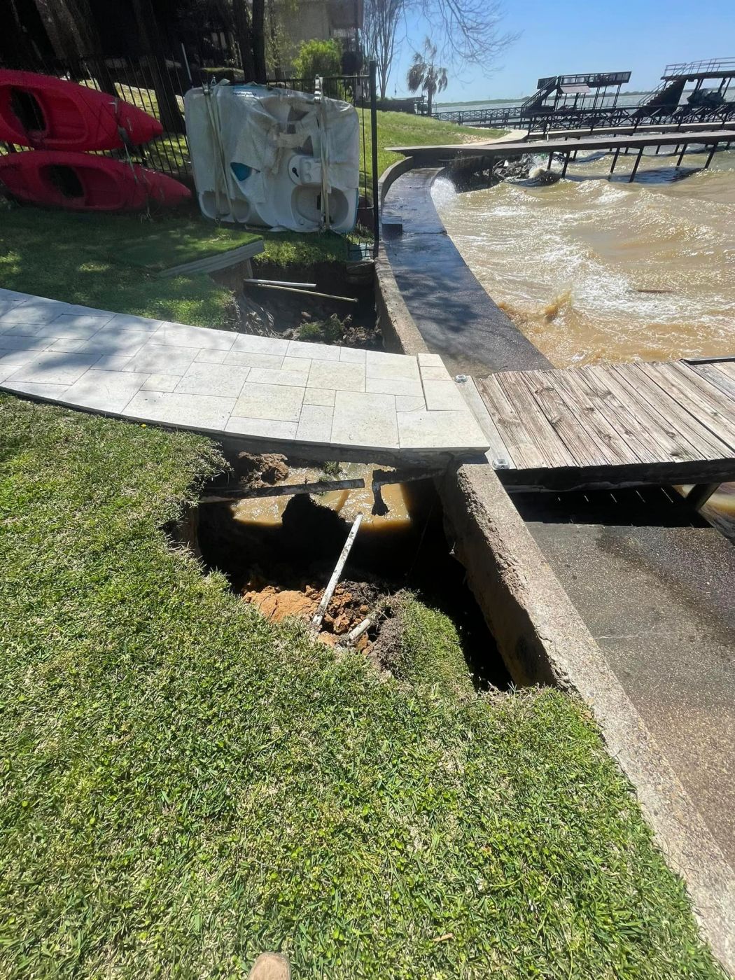 Seawall Repair Cedar Creek Lake