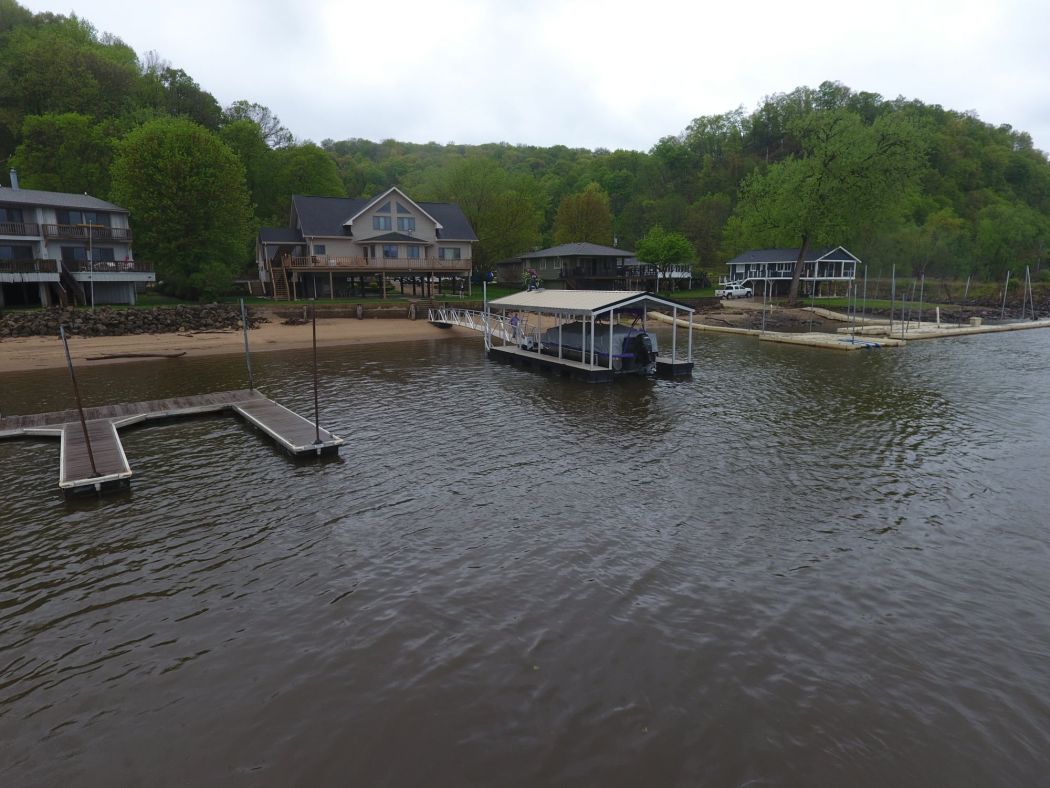 Covered Boat Dock McGregor Iowa
