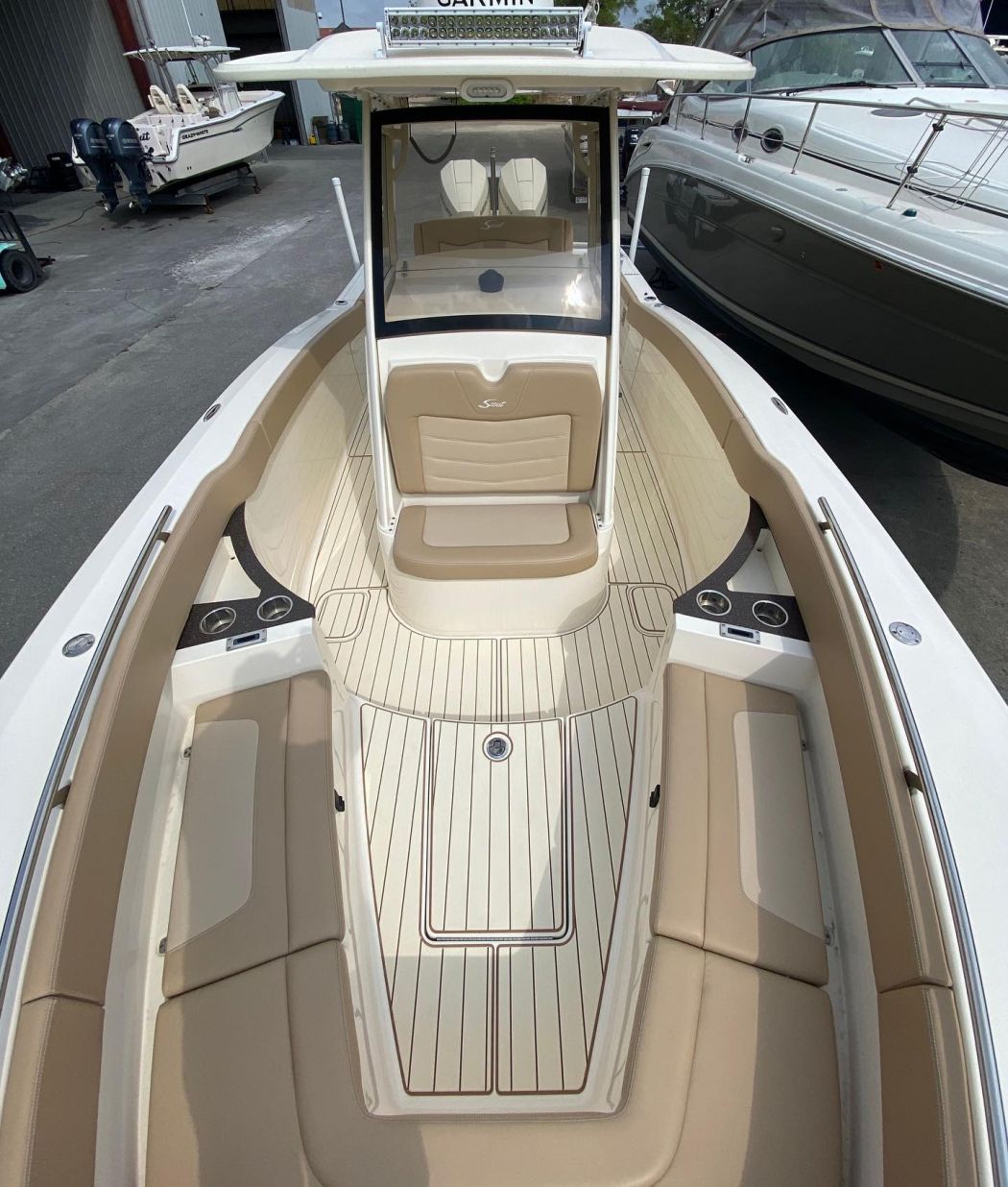 Scout Center Console SeaDek Flooring