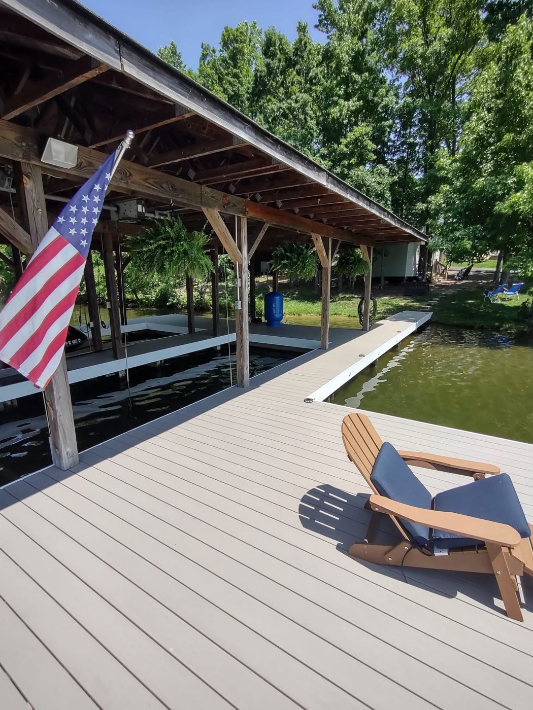 Lake Anna Boat Dock With Wolf Decking