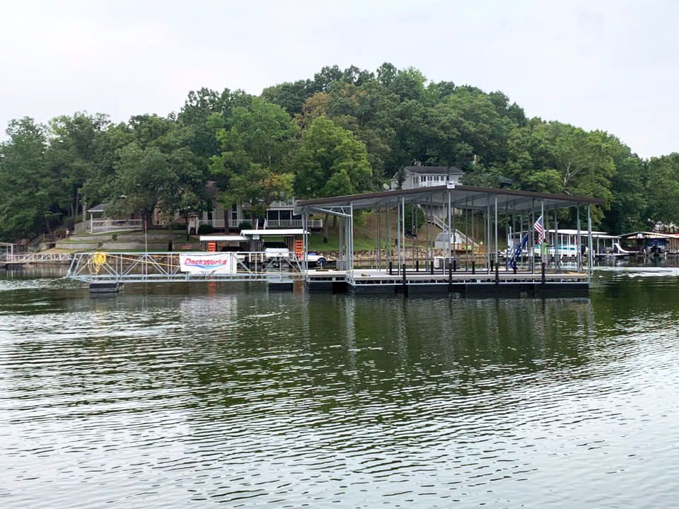 Simple 2 Slip Boat Dock