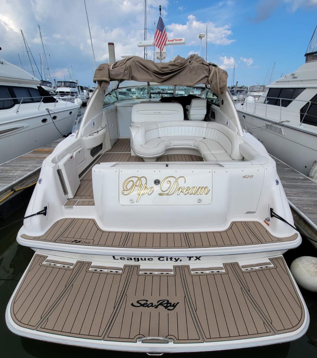 SeaRay 450 SeaDek Installation