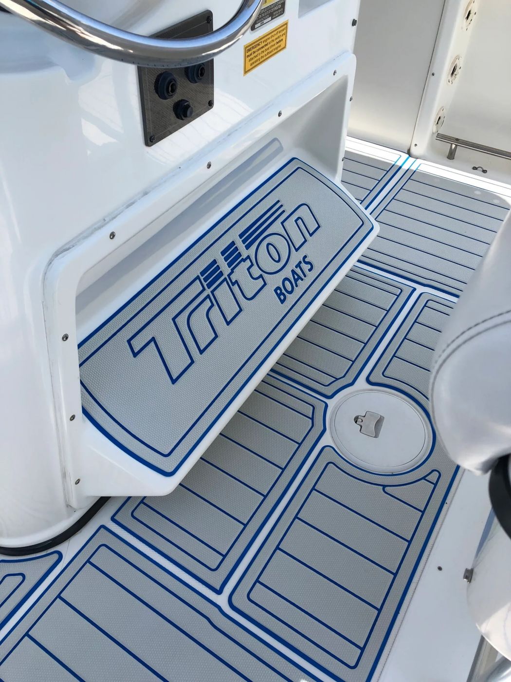 27 Triton Center Console SeaDek Installation