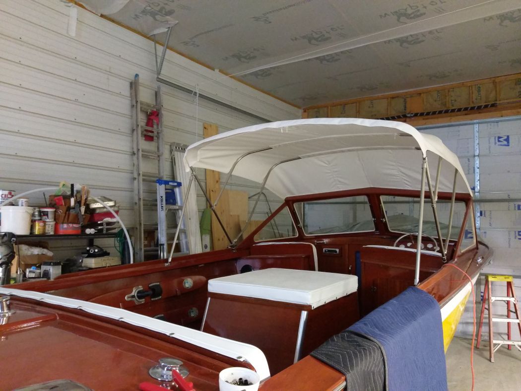 1963 Lyman Convertible Top, Seat Cushions, And Cover
