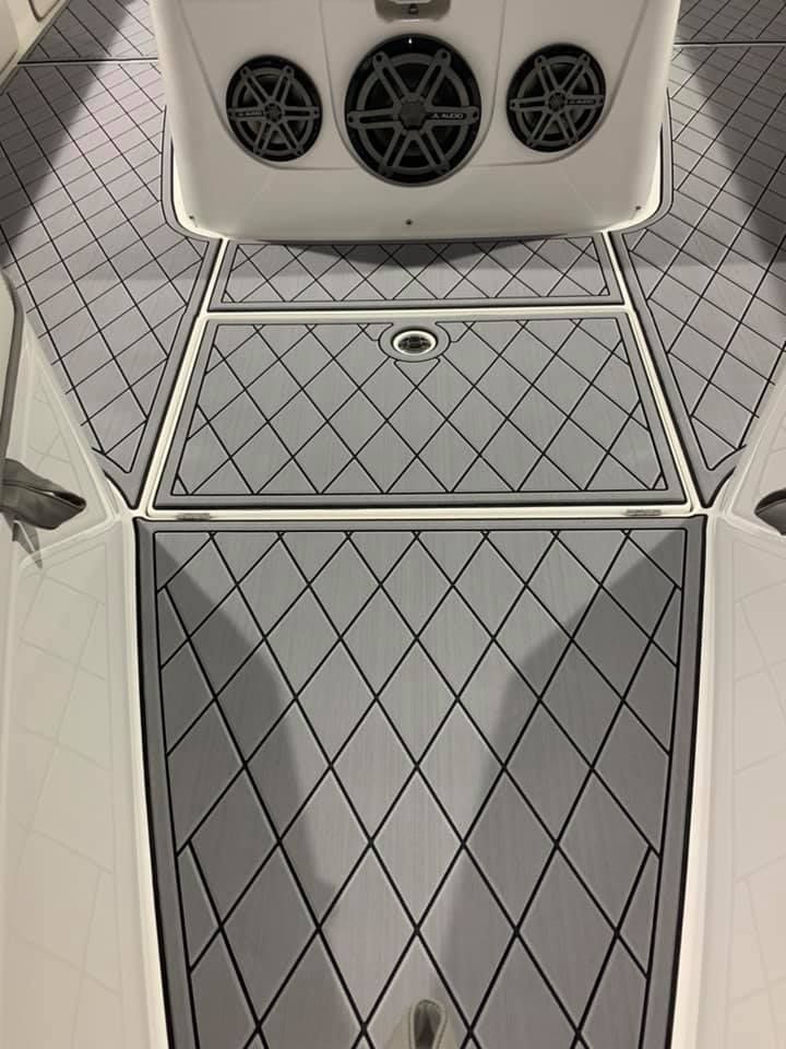 Cigarette Center Console SeaDek Installation