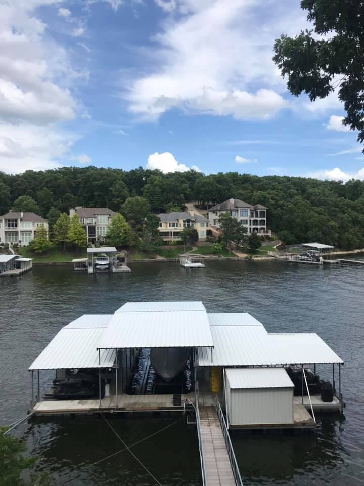 Boat Dock Pressure Washing Before and After