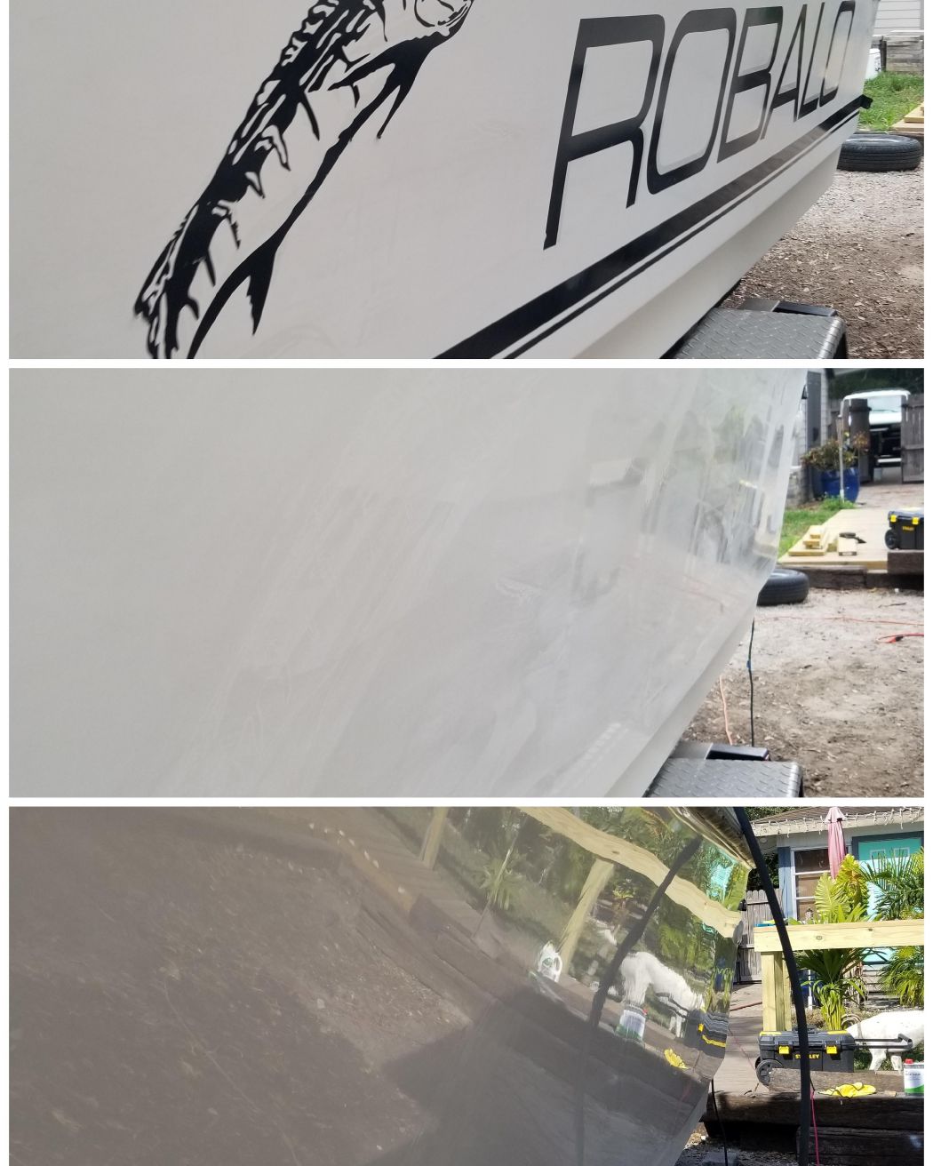 2005 Robalo Gelcoat Restoration & Crack Repair