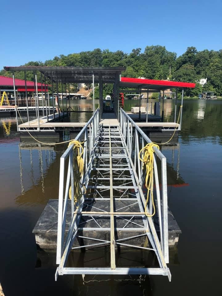 Boat Dock With Swim Deck And PWC Slip
