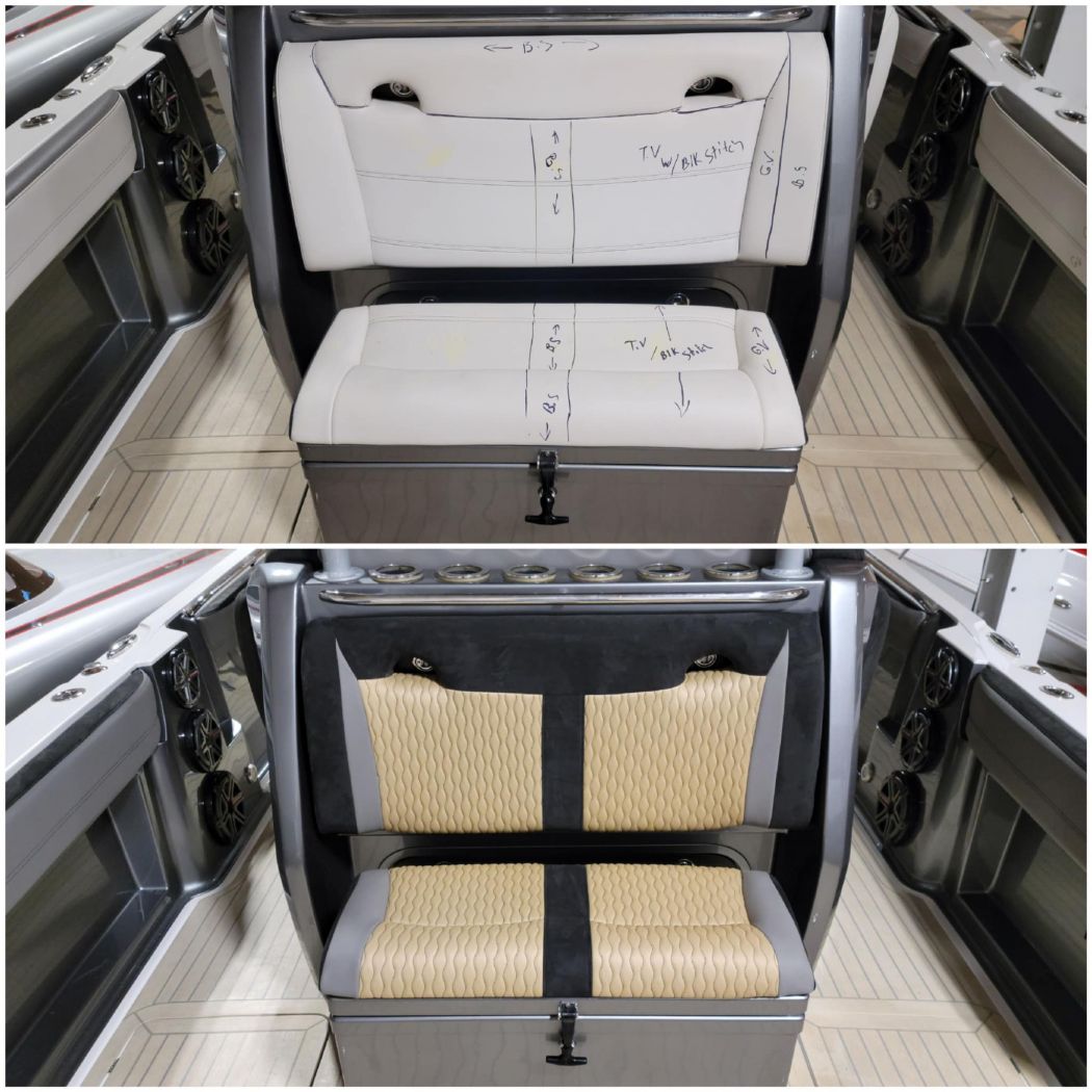 Nor-Tech 390 Custom Boat Upholstery