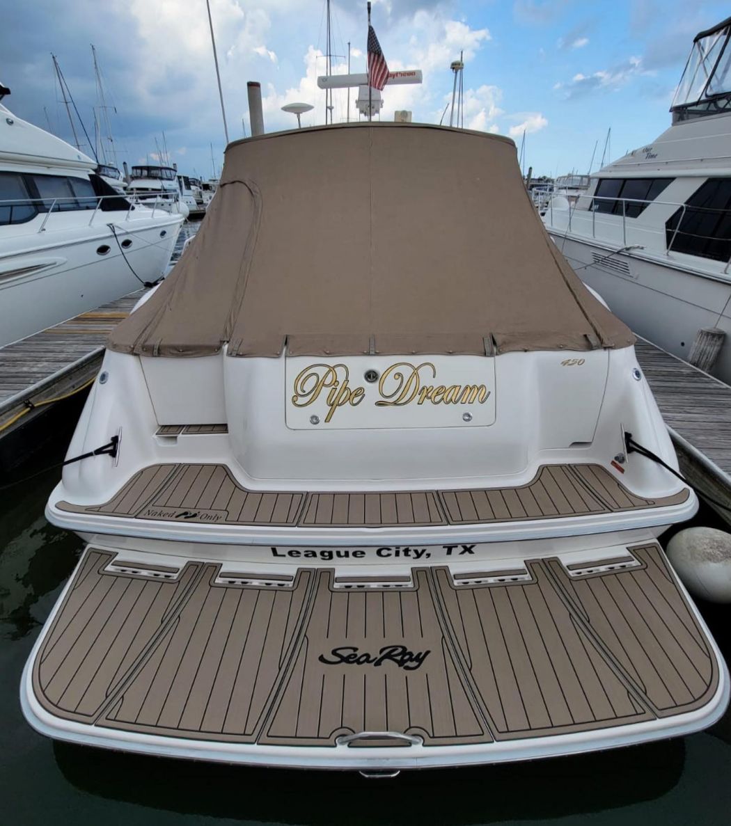 SeaRay 450 SeaDek Installation