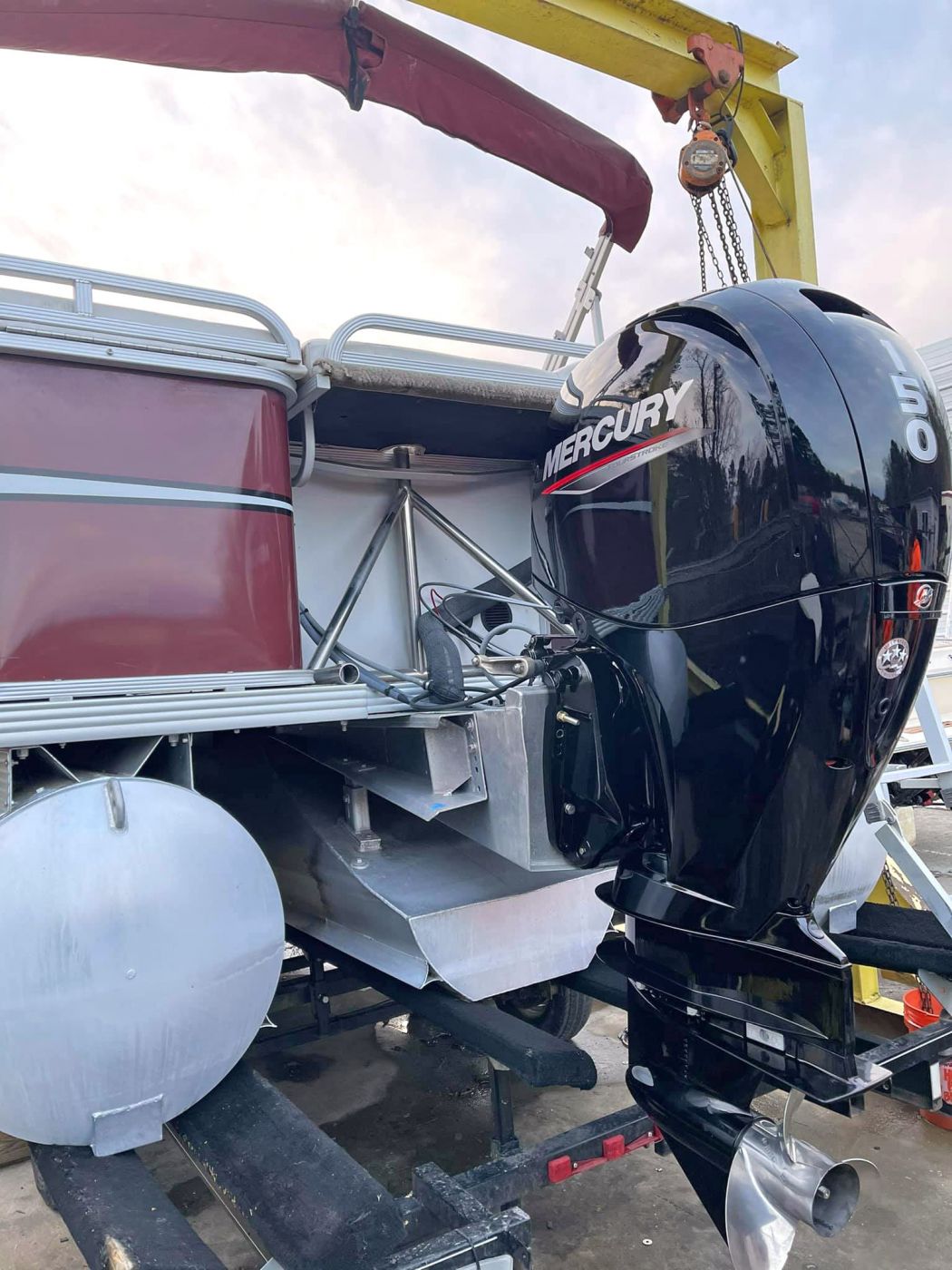 Pontoon Boat Mercury Repower