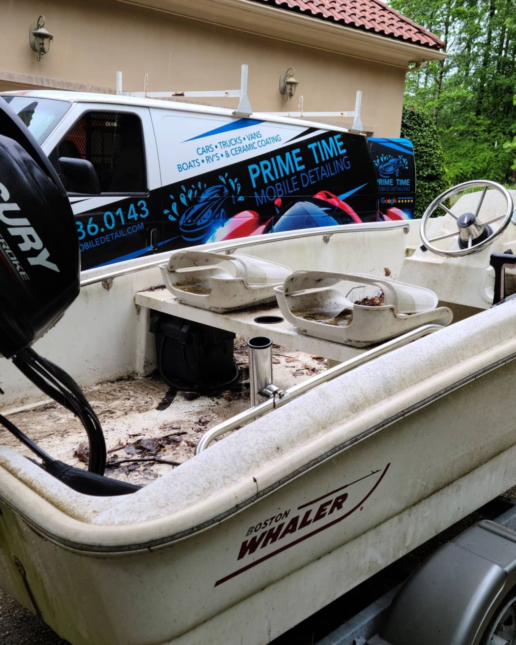Boston Whaler Boat Detailing