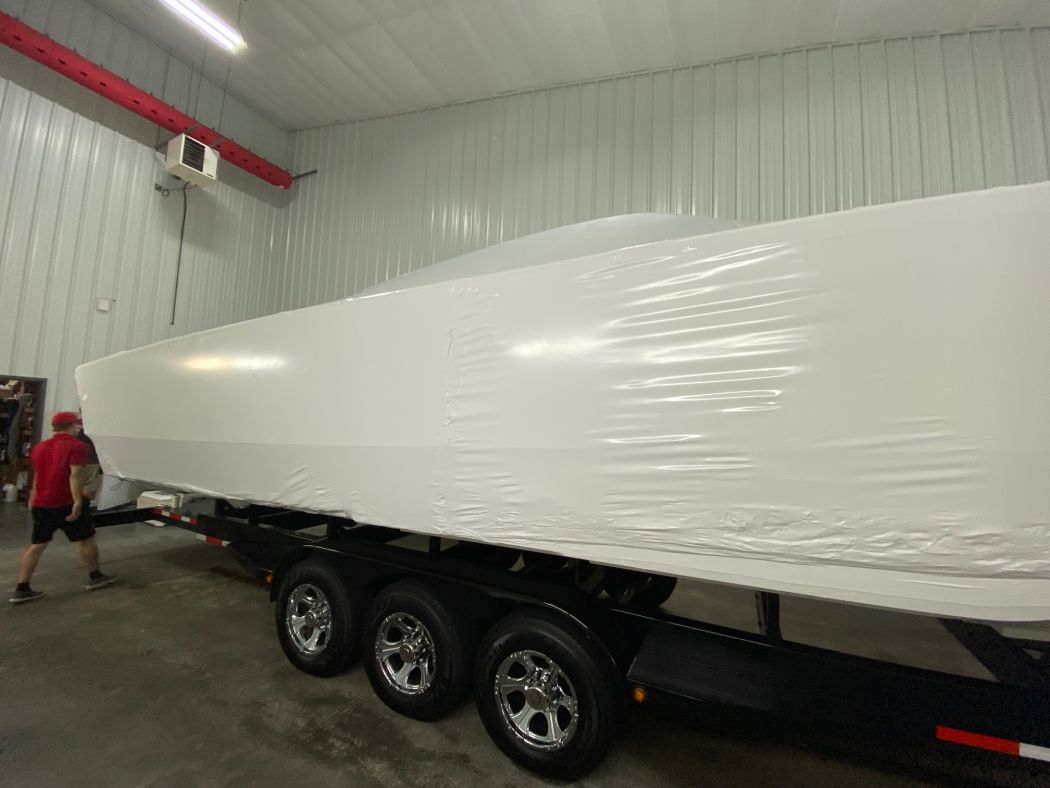 Skater Catamaran Shrink Wrap for Transport