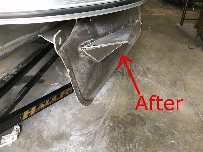 Tritoon Splashfin Repair