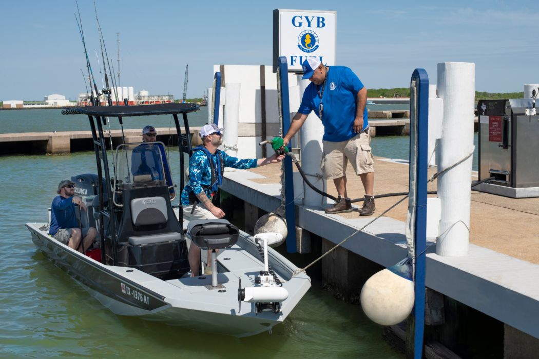 24 Hour Fuel Dock at Galveston Yacht Marina