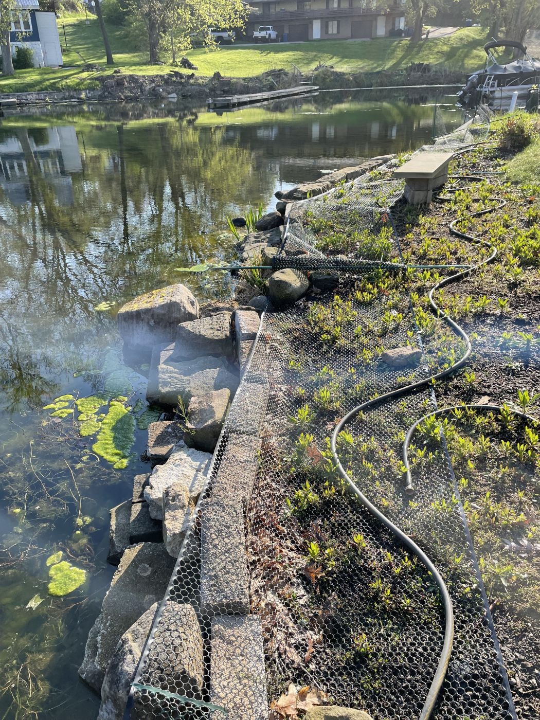 Portage Lakes OH Vinyl Seawall and Dock Project
