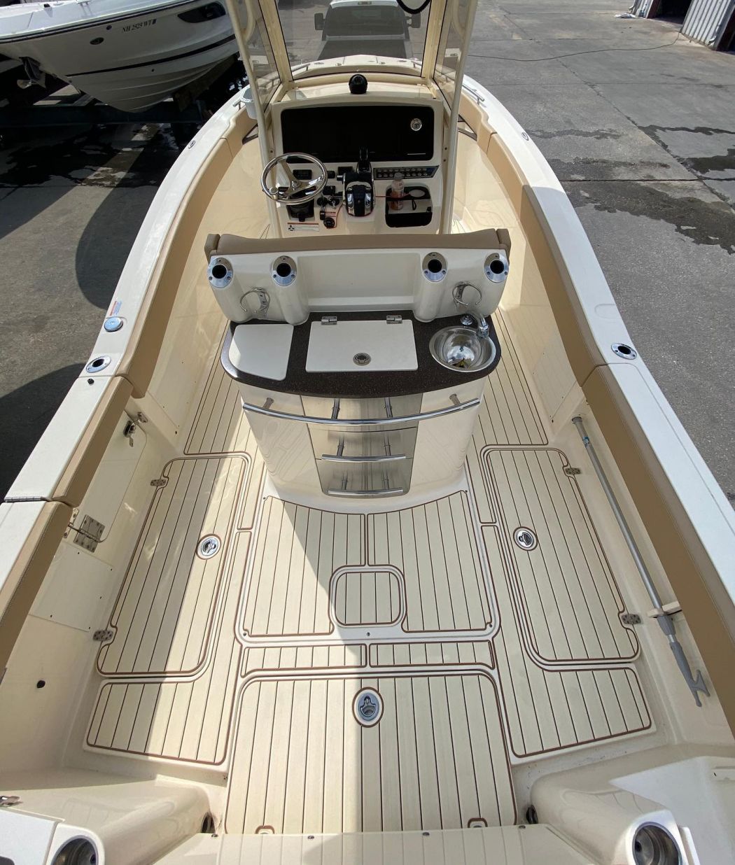 Scout Center Console SeaDek Flooring