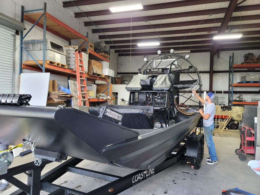 America Air Boats Shrink Wrap, Beaumont, TX