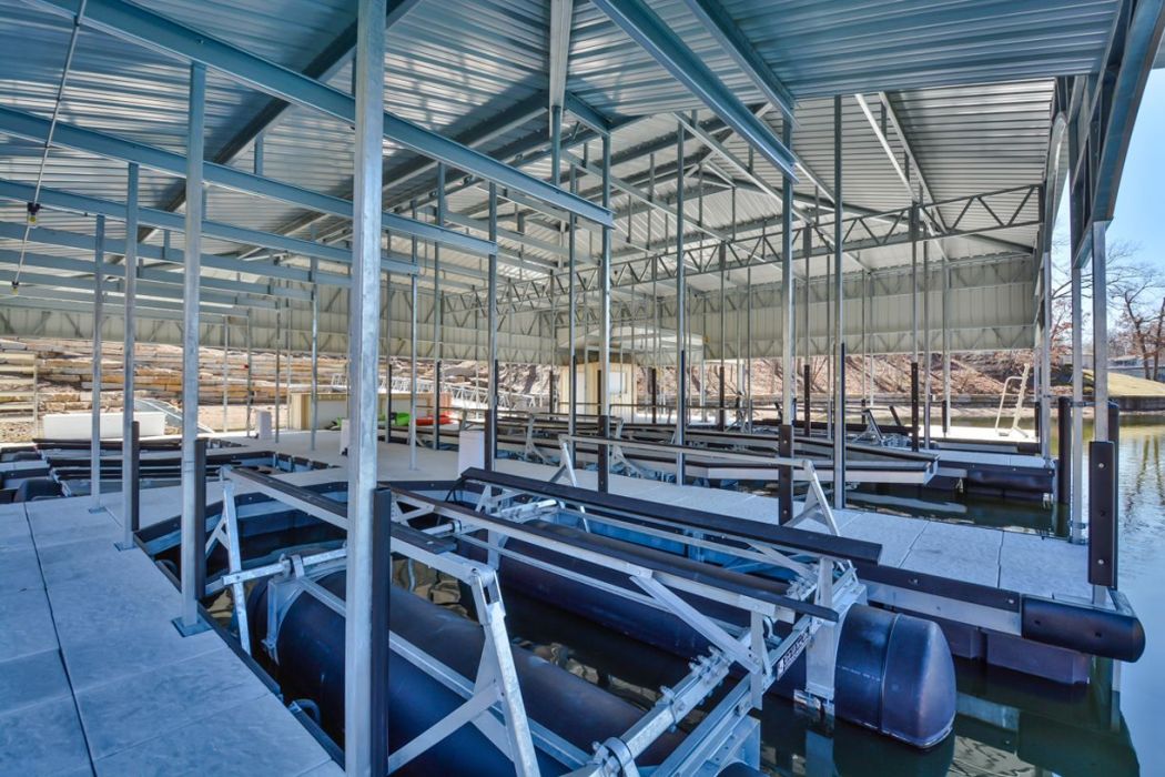 3 Slip Boat Dock With 4 PWC Slips
