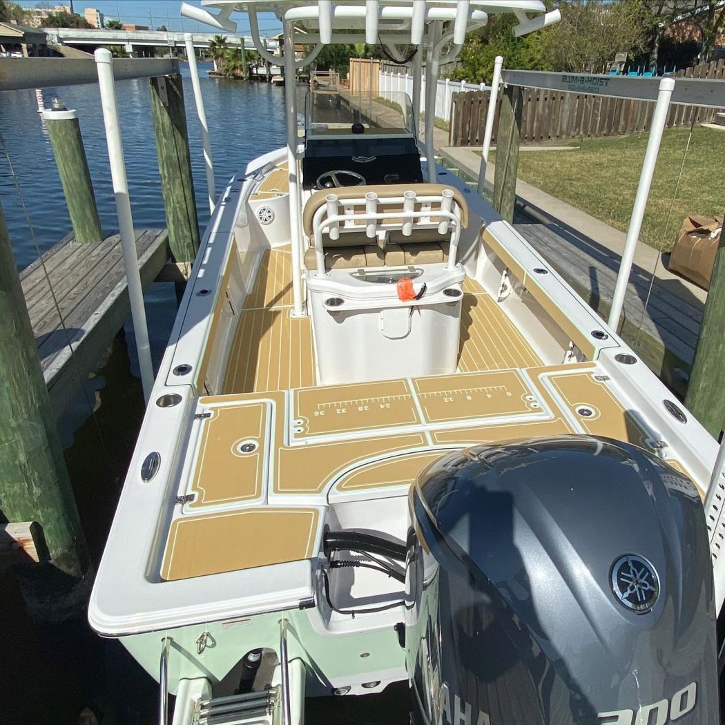 Sportsman 247 Center Console SeaDek Installation