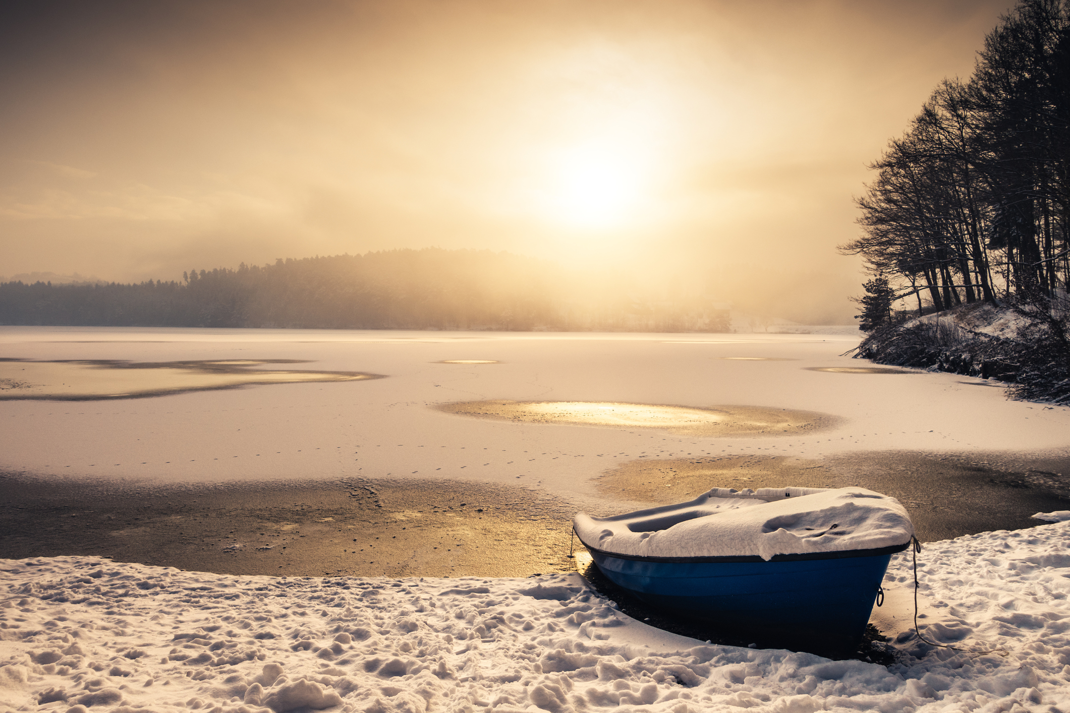 dewinterizing boat