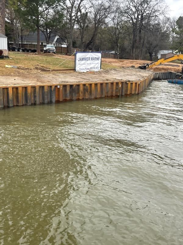 Seawall Construction Cedar Creek Lake
