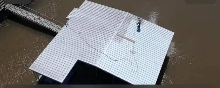 Lake of the Ozarks Dock Roof Pressure Washing