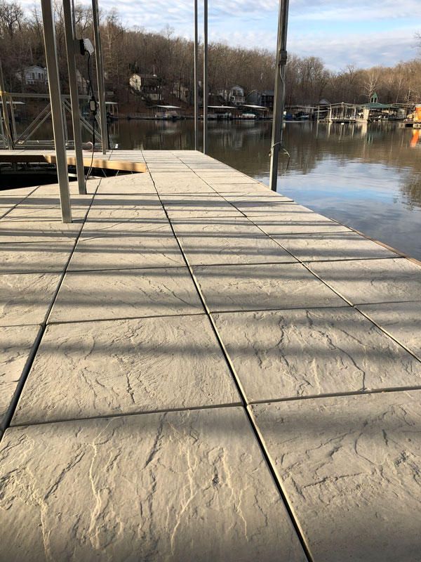 Concrete Dock Pads