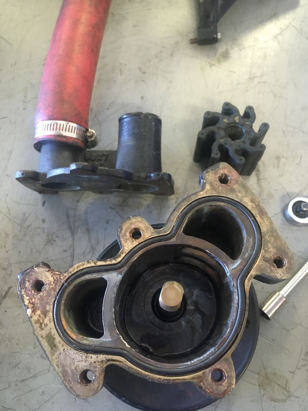 Sea Water Pump Impeller Replacement