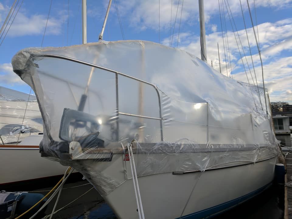 Boat Shrink Wrap Boston Harbor