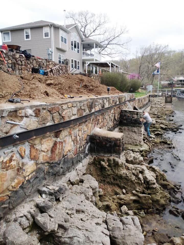 Seawall Repair Lake of the Ozarks