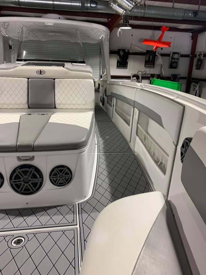 Cigarette Center Console SeaDek Installation