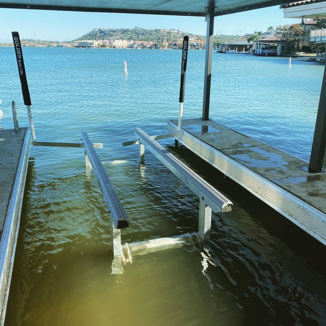 Golden Boat Lift Lake LBJ