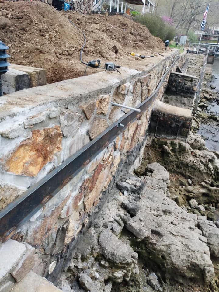 Seawall Repair Lake of the Ozarks
