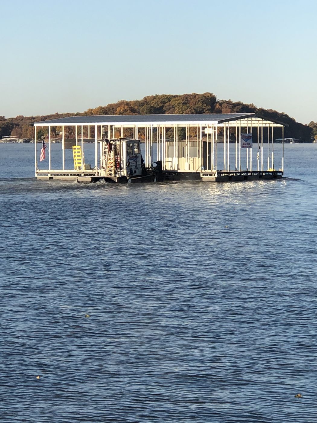 2 Slip Boat Dock with Removable Swim Deck