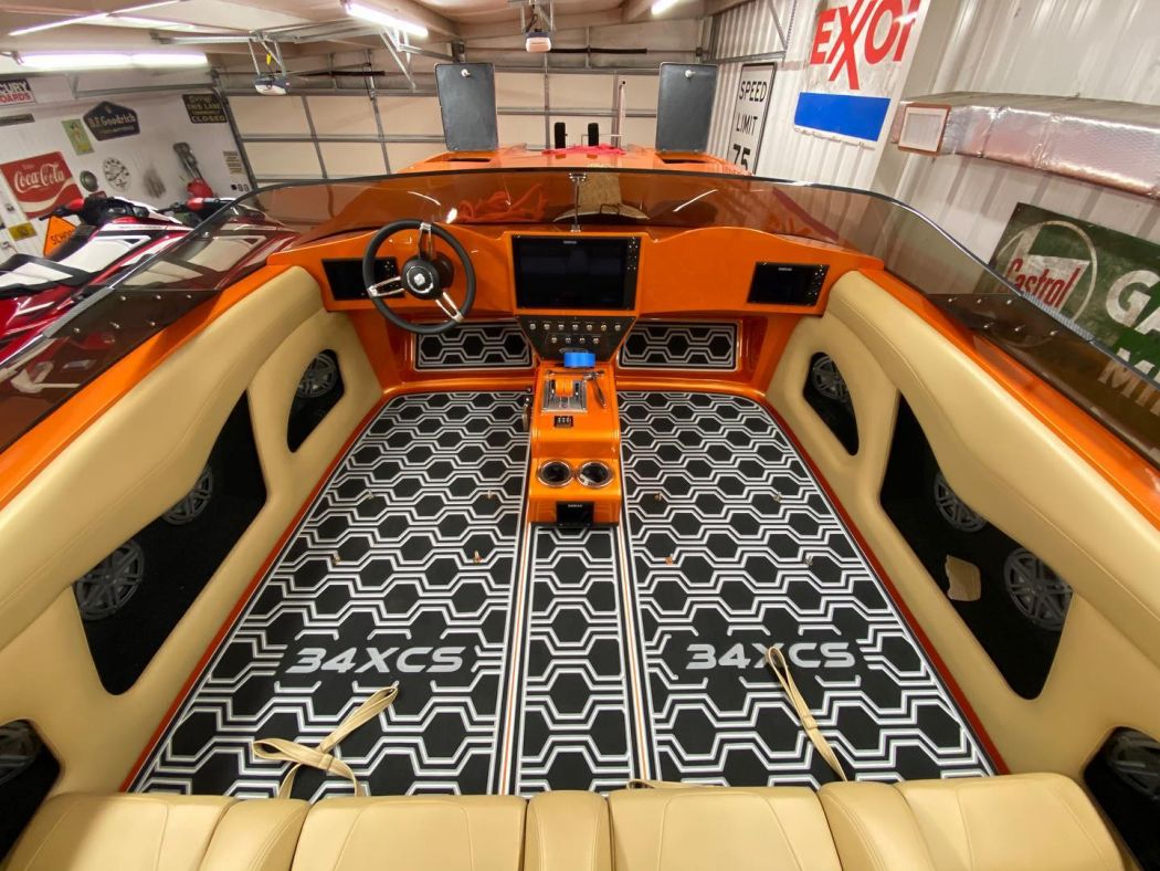 Pilini 34 XCS Catamaran SeaDek Installation